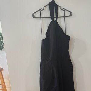 MXM Black Backless Halter jumper